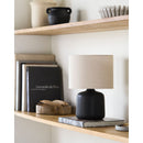 Modern European furniture - Beige Linen Ceramic Table Lamp S - www.oroatrade.com
