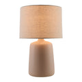 Modern European furniture - Beige Linen Ceramic Table Lamp L - www.oroatrade.com