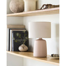 Modern European furniture - Beige Linen Ceramic Table Lamp L - www.oroatrade.com