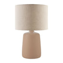 Modern European furniture - Beige Linen Ceramic Table Lamp L - www.oroatrade.com