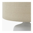 Modern European furniture - Beige Linen Ceramic Table Lamp L - www.oroatrade.com