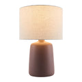 Modern European furniture - Beige Linen Ceramic Table Lamp L - www.oroatrade.com