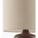Modern European furniture - Beige Linen Ceramic Table Lamp L - www.oroatrade.com