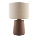 Modern European furniture - Beige Linen Ceramic Table Lamp L - www.oroatrade.com