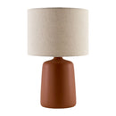 Modern European furniture - Beige Linen Ceramic Table Lamp L - www.oroatrade.com