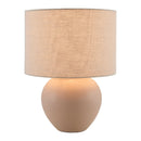 Modern European furniture - Rounded Ceramic Linen Table Lamp - www.oroatrade.com