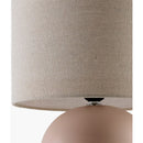 Modern European furniture - Rounded Ceramic Linen Table Lamp - www.oroatrade.com