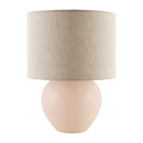 Modern European furniture - Rounded Ceramic Linen Table Lamp - www.oroatrade.com
