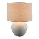 Modern European furniture - Rounded Ceramic Linen Table Lamp - www.oroatrade.com