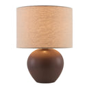 Modern European furniture - Rounded Ceramic Linen Table Lamp - www.oroatrade.com