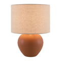 Modern European furniture - Rounded Ceramic Linen Table Lamp - www.oroatrade.com