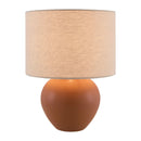 Modern European furniture - Rounded Ceramic Linen Table Lamp - www.oroatrade.com