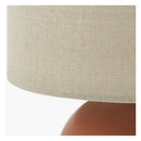 Modern European furniture - Rounded Ceramic Linen Table Lamp - www.oroatrade.com