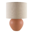 Modern European furniture - Rounded Ceramic Linen Table Lamp - www.oroatrade.com