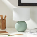Modern European furniture - Round Glazed Ceramic Table Lamp - www.oroatrade.com