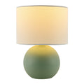 Modern European furniture - Round Glazed Ceramic Table Lamp - www.oroatrade.com