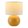 Modern European furniture - Round Glazed Ceramic Table Lamp - www.oroatrade.com