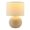Modern European furniture - Round Glazed Ceramic Table Lamp - www.oroatrade.com