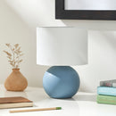 Modern European furniture - Round Glazed Ceramic Table Lamp - www.oroatrade.com