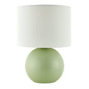 Modern European furniture - Round Glazed Ceramic Table Lamp - www.oroatrade.com