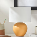 Hospitality furniture - White Linen Ceramic Table Lamp - www.oroatrade.com