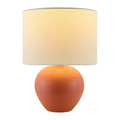 Hospitality furniture - White Linen Ceramic Table Lamp - www.oroatrade.com