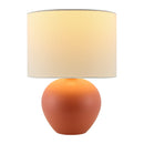 Hospitality furniture - White Linen Ceramic Table Lamp - www.oroatrade.com