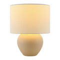Hospitality furniture - White Linen Ceramic Table Lamp - www.oroatrade.com