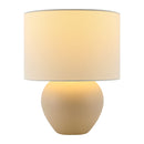 Hospitality furniture - White Linen Ceramic Table Lamp - www.oroatrade.com