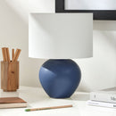Hospitality furniture - White Linen Ceramic Table Lamp - www.oroatrade.com