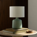 Hospitality furniture - White Jute Ceramic Table Lamp - www.oroatrade.com