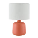 Hospitality furniture - White Jute Ceramic Table Lamp - www.oroatrade.com