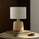 Hospitality furniture - White Jute Ceramic Table Lamp - www.oroatrade.com