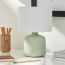 Hospitality furniture - White Jute Ceramic Table Lamp - www.oroatrade.com