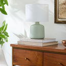Hospitality furniture - White Jute Ceramic Table Lamp - www.oroatrade.com