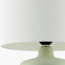 Hospitality furniture - White Jute Ceramic Table Lamp - www.oroatrade.com