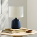 Hospitality furniture - White Jute Ceramic Table Lamp - www.oroatrade.com