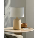 Modern European furniture - Ceramic White Linen Table Lamp - www.oroatrade.com