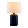 Modern European furniture - Ceramic White Linen Table Lamp - www.oroatrade.com