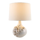 Hospitality furniture - Glazed Cream Ceramic Table Lamp - www.oroatrade.com