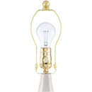 Hospitality furniture - Glazed Cream Ceramic Table Lamp - www.oroatrade.com
