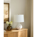 Hospitality furniture - Glazed Cream Ceramic Table Lamp - www.oroatrade.com