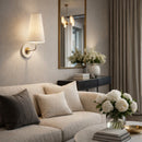 Hospitality furniture - Elongated White Shade Wall Lamp - www.oroatrade.com