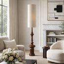 Modern European furniture - Cylindrical Linen Shade Floor Lamp - www.oroatrade.com