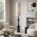 Modern European furniture - Cylindrical Linen Shade Floor Lamp - www.oroatrade.com