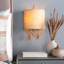 Hospitality furniture - Beige Linen Beaded Wall Lamp - www.oroatrade.com