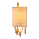 Hospitality furniture - Beige Linen Beaded Wall Lamp - www.oroatrade.com