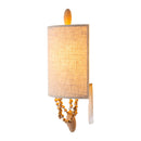 Hospitality furniture - Beige Linen Beaded Wall Lamp - www.oroatrade.com