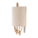 Hospitality furniture - Beige Linen Beaded Wall Lamp - www.oroatrade.com