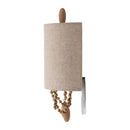 Hospitality furniture - Beige Linen Beaded Wall Lamp - www.oroatrade.com